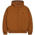 Fred Perry J2585 644 Pdded Hooded Brentham Jacket 644 Dark Caramel Brown Jacket Mens M